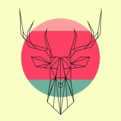 NAXART Studio - Deer and Sunset