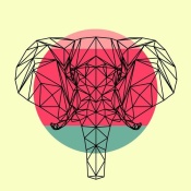 NAXART Studio - Elephant and Sunset