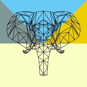 NAXART Studio - Party Elephant Polygon
