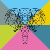 NAXART Studio - Party Elephant Polygon 2