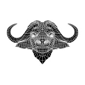 NAXART Studio - Black and White Buffalo Mesh