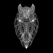 NAXART Studio - Horse Head Black Mesh