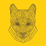 NAXART Studio - Mountain Lion Yellow Mesh