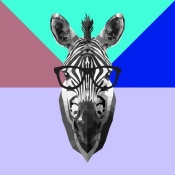 NAXART Studio - Party Zebra in Glasses