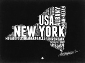 NAXART Studio - New York Black and White Map