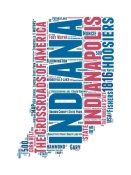 NAXART Studio - Indiana Word Cloud Map