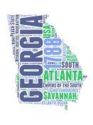 NAXART Studio - Georgia Word Cloud Map