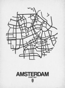NAXART Studio - Amsterdam Street Map White