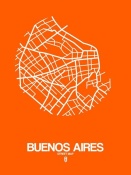 NAXART Studio - Buenos Aires Street Map Orange