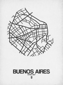 NAXART Studio - Buenos Aires Street Map White