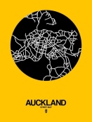 NAXART Studio - Auckland Street Map Yellow