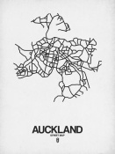 NAXART Studio - Auckland Street Map White