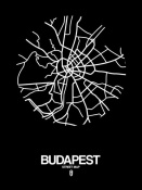NAXART Studio - Budapest Street Map Black