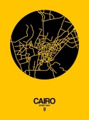 NAXART Studio - Cairo Street Map Yellow