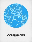 NAXART Studio - Copenhagen Street Map Blue