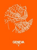 NAXART Studio - Geneva Street Map Orange