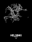 NAXART Studio - Helsinki Street Map Black