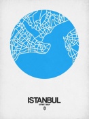 NAXART Studio - Istanbul Street Map Blue