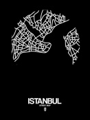 NAXART Studio - Istanbul Street Map Black