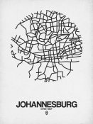 NAXART Studio - Johannesburg Street Map White