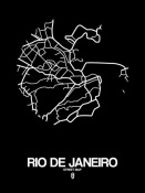 NAXART Studio - Rio de Janeiro Street Map Black