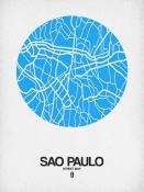 NAXART Studio - Sao Paulo Street Map Blue