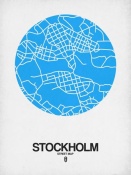 NAXART Studio - Stockholm Street Map Blue