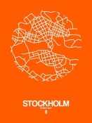 NAXART Studio - Stockholm Street Map Orange