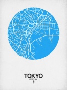NAXART Studio - Tokyo Street Map Blue