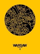 NAXART Studio - Warsaw Street Map Yellow