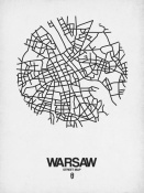 NAXART Studio - Warsaw Street Map White