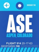 NAXART Studio - ASE Aspen Luggage Tag II