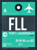 NAXART Studio - FLL Fort Lauderdale Luggage Tag II