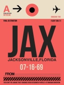 NAXART Studio - JAX Jacksonville Luggage Tag I