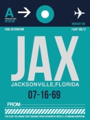 NAXART Studio - JAX Jacksonville Luggage Tag II