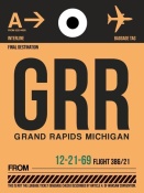 NAXART Studio - GRR Grand Rapids Luggage Tag I