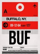 NAXART Studio - BUF Buffalo Luggage Tag I