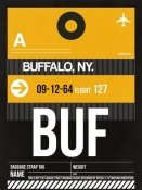 NAXART Studio - BUF Buffalo Luggage Tag II