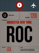 NAXART Studio - ROC Rochester Luggage Tag I