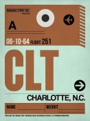 NAXART Studio - CLT Charlotte Luggage Tag I