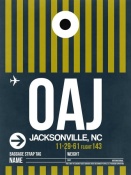 NAXART Studio - OAJ Jacksonville Luggage Tag II