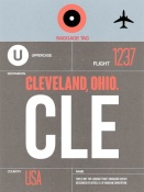 NAXART Studio - CLE Cleveland Luggage Tag II