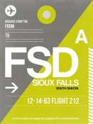 NAXART Studio - FSD Sioux Falls Luggage Tag II