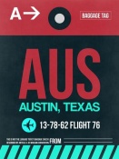 NAXART Studio - AUS Austin Luggage Tag II