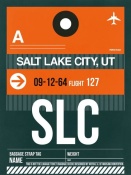 NAXART Studio - SLC Salt Lake City Luggage Tag II