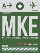 NAXART Studio - MKE Milwaukee Luggage Tag II