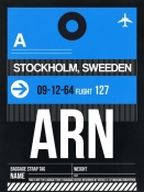 NAXART Studio - ARN Stockholm Luggage Tag I