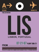 NAXART Studio - LIS Lisbon Luggage Tag I