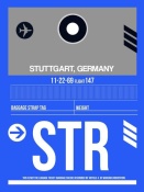 NAXART Studio - STR Stuttgart Luggage Tag II