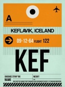 NAXART Studio - KEF Keflavik Luggage Tag II